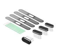 Qsvbeeqj USB C Plug Covers For IP15 IP16 Type C Charging Covers USB Port Protector Speakers & Cleaning Brush Plug