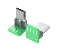 Qsvbeeqj USB Connector 2.0 USB 4Pin/USB C 5Pin 90 Degree Port Solder USB Repair Replacement Adapter Circuit Board PCB Adapter