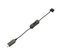 Qsvbeeqj USB To 4Pin Computer Fan Adapter Cable 5V To 12V Power Cable Connector 4Pin Fan USB Adapter With ON Off Switch Power Pc