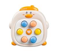 Qsvbeeqj Vibrant Duck Shaped Reaction Training Game Handheld Whack Mole Toy For Focusing Improvement And Fun Parent Child Interactive Press Game