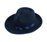 Qsvbeeqj Vintage Hat Cosplay Costume Fedoras Hat Stage Performers Magicians Belt Dancing Party Headwear Gentleman
