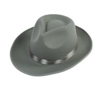 Qsvbeeqj Vintage Hat Cosplay Costume Fedoras Hat Stage Performers Magicians Belt Dancing Party Headwear Gentleman