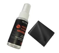Qsvbeeqj Vinyls Record Cleaning Set 30ml Cleaning Fluid With Microfiber Cloth For Enhances Sound Claritys Cleaner Audiophiles Record Care