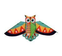 Qsvbeeqj Windproof Owl Kites For Outdoor Play 190T Polyester Fabric Glass Fiber Frame Ensures Stable Flight Easy Fold Storage High Visibility Owl Kites