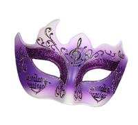 Qsvbeeqj Women Luxurious Glittering Musical Note Venetians Half Face Cover For Costume Parties And Halloween Masquerade Eyemask Wall Decorative