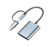 Qsvbeeqj XQDS Card Reader USB 3.0 Fast Speed 5Gbps Data Transfer Aluminium Alloy Housing for G/M Series Antiburn Antikrush XQD Adapter