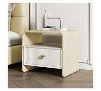 QSVPWNCBN Tables de Chevet minimalistes avec tiroirs de Rangement, Table d'appoint en Bois, Table de Chevet avec étagère de Rangement Ouverte pour Chambre à Coucher