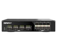QSW-M7308R-4X Ultra-high-speed managed switch with four 100GbE QSFP28 and eight 25GbE SFP28 ports