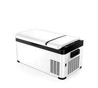 QSWL Car Fridge（20L）Protable Refrigerator, Electric Compressor Cooler Small Freezer, Travel And Camping, Support 12/24V DC And 100-240V AC (Color : A, Size : 12v 220V)