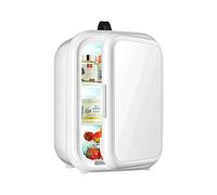 QSWL Mini Beauty Fridge 12 Liter Portable Personal Makeup Refrigerator, Compact Cooler And Warmer For Skincare, Portable Freezer, Road Trips, Homes (Color : White, Size : 24V110/220V)