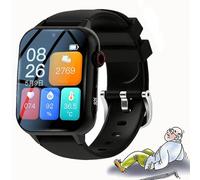 QSWLHLYY Senior Smart Watch, Fall Alert Devices Gps Tracker, with Call Function & Video Call, 1.83" Display 830mah Battery Capacity, for Patients And Elderly Parents Black