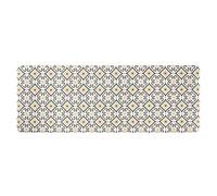 QSY Home Kitchen Anti Fatigue Rugs Runner 20X55X1/2-Inch Floor PVC Comfort Mats Non Skid Thick Cushioned Waterproof for Laundry Bath Room Standing Desk Passage