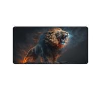 QSYFNBZL Computer Mouse Pad Aggressive Angry Lion Extra Large Mouse Mat 30x60cm Desk Mat with Anti Slip Rubber Base Extended for Office Home