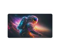 QSYFNBZL Computer Mouse Pad Astronaut Surfing The Star Extra Large Mouse Mat 40x75cm Desk Mat with Anti Slip Rubber Base Extended for Office Home