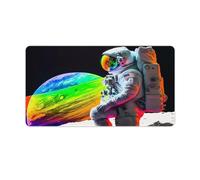 QSYFNBZL Computer Mouse Pad Astronaut Washable Mouse Mat 40x75cm Desk Mat with Non Slip Rubber Water Resistant Surface for Home Office Gaming Room