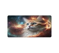 QSYFNBZL Computer Mouse Pad Cosmic Space Cat Washable Mouse Mat 30x60cm Mice Pad for Laptop Computer PC Office Cute Design Desk Accessories