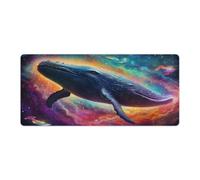 QSYFNBZL Computer Mouse Pad Galaxies Blue Whales Washable Mouse Mat 40x90cm Mice Pad for Laptop Computer PC Office Cute Design Desk Accessories