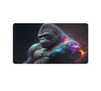 QSYFNBZL Computer Mouse Pad Gorilla Extended Mousepad 40x75cm Large Desk Mat with Non Slip Base And Stitched Edge for Office Gaming