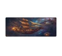 QSYFNBZL Computer Mouse Pad Mysterious Pirate Ship Extra Large Mouse Mat 30x80cm Desk Mat with Anti Slip Rubber Base Extended for Office Home