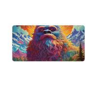 QSYFNBZL Computer Mouse Pad Psychedelic Sasquatch Extra Large Mouse Mat 30x60cm Desk Mat with Anti Slip Rubber Base Extended for Office Home