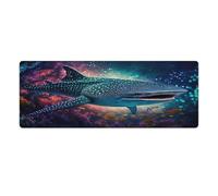QSYFNBZL Computer Mouse Pad Whale Sharks Extra Large Mouse Mat 30x80cm Desk Mat with Anti Slip Rubber Base Extended for Office Home
