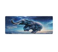 QSYFNBZL Extended Mouse Pad Galaxies Elephants Computer Keyboard Mouse Mat 30x80cm Table Pad Computer PC Laptop Gaming Office Home Desk Accessory Gadget