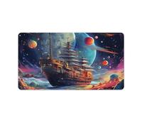 QSYFNBZL Extended Mouse Pad Galaxy Pirate Ship Computer Keyboard Mouse Mat 40x75cm Table Mat for Laptop PC Cute Office Supplies Desk Decro Accessories