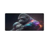 QSYFNBZL Extended Mouse Pad Gorilla Mouse Mat 40x90cm Keyboard Desk Mat for Laptop PC Cute Office Supplies Desk Decro Accessories