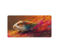 QSYFNBZL Extended Mouse Pad Oil Painting Dutch Pig Mouse Mat 30x60cm Keyboard Desk Mat for Laptop PC Cute Office Supplies Desk Decro Accessories