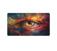 QSYFNBZL Extended Mouse Pad Oil Painting Style Eyes Computer Keyboard Mouse Mat 40x75cm Table Mat for Laptop PC Cute Office Supplies Desk Decro Accessories