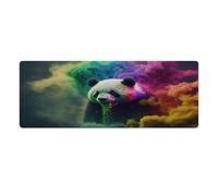 QSYFNBZL Extended Mouse Pad Panda in Colourful Clouds Computer Keyboard Mouse Mat 30x80cm Table Mat for Laptop PC Cute Office Supplies Desk Decro Accessories