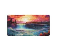 QSYFNBZL Extended Mouse Pad Psychedelic Niagara Falls at Night Computer Keyboard Mouse Mat 30x60cm Table Pad Computer PC Laptop Gaming Office Home Desk Accessory Gadget