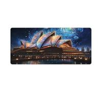 QSYFNBZL Extended Mouse Pad Psychedelic Sydney Opera House Computer Keyboard Mouse Mat 40x90cm Table Pad Computer PC Laptop Gaming Office Home Desk Accessory Gadget