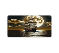 QSYFNBZL Extended Mouse Pad Sailing Pirate Ship Computer Keyboard Mouse Mat 30x60cm Table Pad Computer PC Laptop Gaming Office Home Desk Accessory Gadget