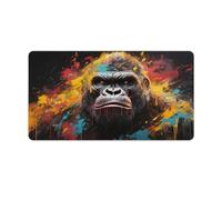 QSYFNBZL Extended Mousepad Artistic Gorilla Washable Mouse Mat 40x75cm Desk Pad Computer PC Laptop Gaming Office Home Desk Accessory Gadget