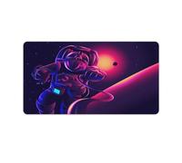 QSYFNBZL Extended Mousepad Astronaut in Orbit Washable Mouse Mat 40x75cm Mice Pad with Non Slip Base And Stitched Edge for Office Gaming