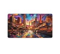 QSYFNBZL Extended Mousepad Psychedelic Las Vegas Strip at Night Washable Mouse Mat 40x75cm Desk Pad Computer PC Laptop Gaming Office Home Desk Accessory Gadget