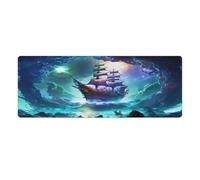 QSYFNBZL Extended Mousepad Sailing Pirate Ship Washable Mouse Mat 30x80cm Desk Pad Computer PC Laptop Gaming Office Home Desk Accessory Gadget