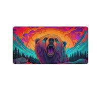 QSYFNBZL Extended Mousepad Wild Bear Extra Large Mouse Mat 30x60cm Large Desk Pad for Computer Laptop Office Home And Travel