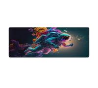 QSYFNBZL Gaming Mouse Pad Astronaut in Galaxy Helmet Computer Keyboard Mouse Mat 30x80cm Large Desk Pad for Laptop PC Cute Office Supplies Desk Decro Accessories