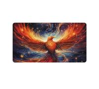 QSYFNBZL Gaming Mouse Pad Galaxy Phoenix Table Mat with Stitched EdgesNon Slip Rubber Waterproof Durable for Home OfficeGaming 40x75cm