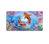 QSYFNBZL Gaming Mouse Pad Goldfish in The Water Table Mat with Stitched EdgesNon Slip Rubber Waterproof Durable for Home OfficeGaming 40x75cm