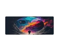 QSYFNBZL Gaming Mouse Pad Lost in The Lunar Light Computer Keyboard Mouse Mat 30x80cm Large Desk Pad for Laptop PC Cute Office Supplies Desk Decro Accessories