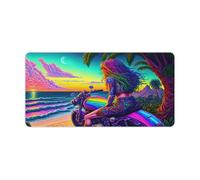 QSYFNBZL Gaming Mouse Pad Rebel Ride by The Ocean Computer Keyboard Mouse Mat 30x60cm Large Desk Pad for Laptop PC Cute Office Supplies Desk Decro Accessories