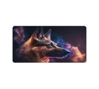 QSYFNBZL Gaming Mouse Pad Spirit German Shepherd Computer Keyboard Mouse Mat 30x60cm Large Desk Pad for Laptop PC Cute Office Supplies Desk Decro Accessories