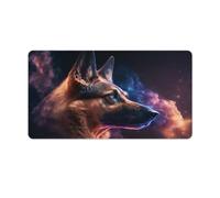 QSYFNBZL Gaming Mouse Pad Spirit German Shepherd Mousepad 40x75cm Desk Mat with Stitched EdgesNon Slip Rubber Waterproof Durable for Home OfficeGaming