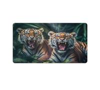 QSYFNBZL Gaming Mouse Pad Two Tiger Cubs Mousepad 40x75cm Desk Mat with Stitched EdgesNon Slip Rubber Waterproof Durable for Home OfficeGaming