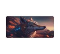 QSYFNBZL Gaming Mouse Pad Wolf Painting Computer Keyboard Mouse Mat 40x90cm Large Desk Pad for Laptop PC Cute Office Supplies Desk Decro Accessories