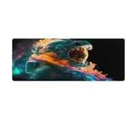 QSYFNBZL Large Gmaing Mouse Pad Astronaut in Galaxy Helmet Mouse Mat 30x80cm Keyboard Desk Mat Non Slip Rubber And Waterproof Surface for PC Laptop Desk