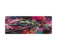 QSYFNBZL Large Gmaing Mouse Pad Chameleon Extra Large Mouse Mat 30x80cm Desk Pad with Stitched Edges Durable Non Slip Natural Rubber Base